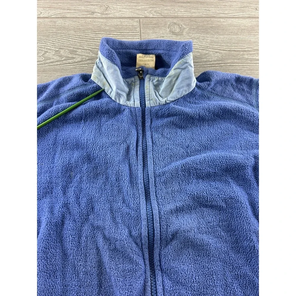 Patagonia Fleece Jacket Full Zip Mock Neck Blue Women's Size Medium